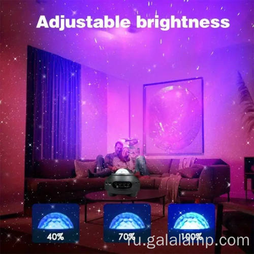 Интеллектуальная Звездная Ночь Рождественский Лазер 3D Галактика Аврора